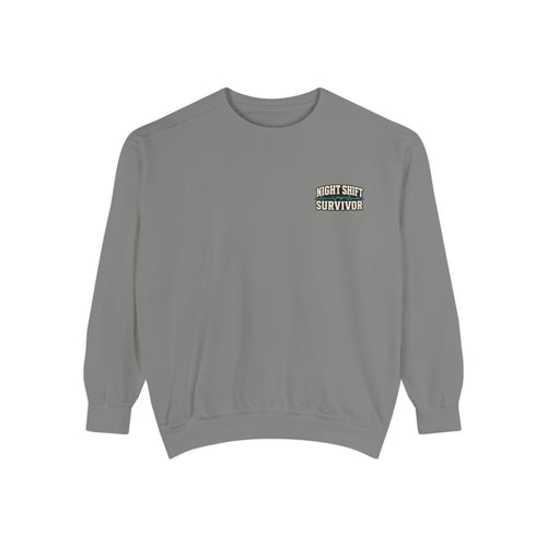Night Shift Survivor Sweatshirt — Crewneck for Nurses & Healthcare Workers