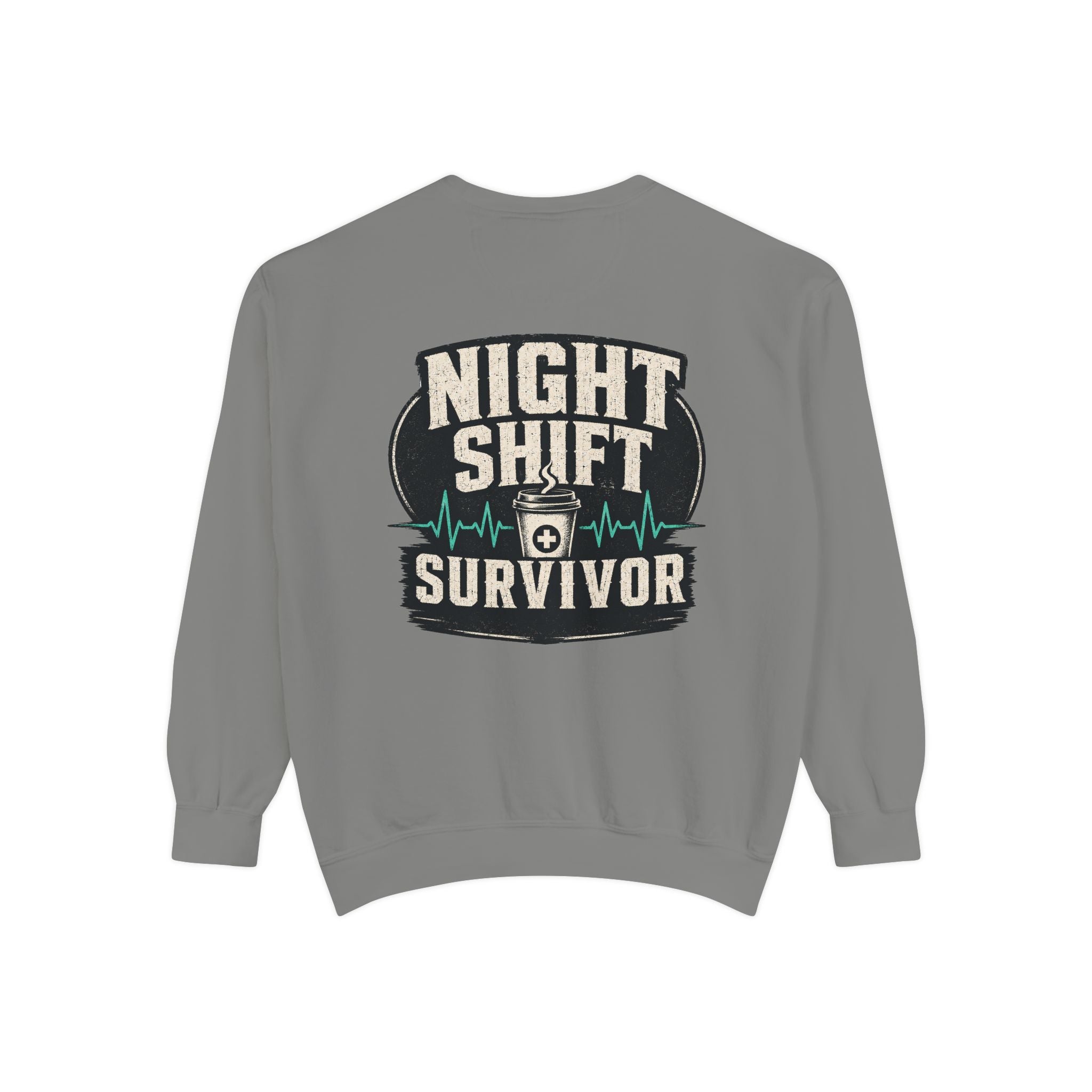 Night Shift Survivor Sweatshirt — Crewneck for Nurses & Healthcare Workers