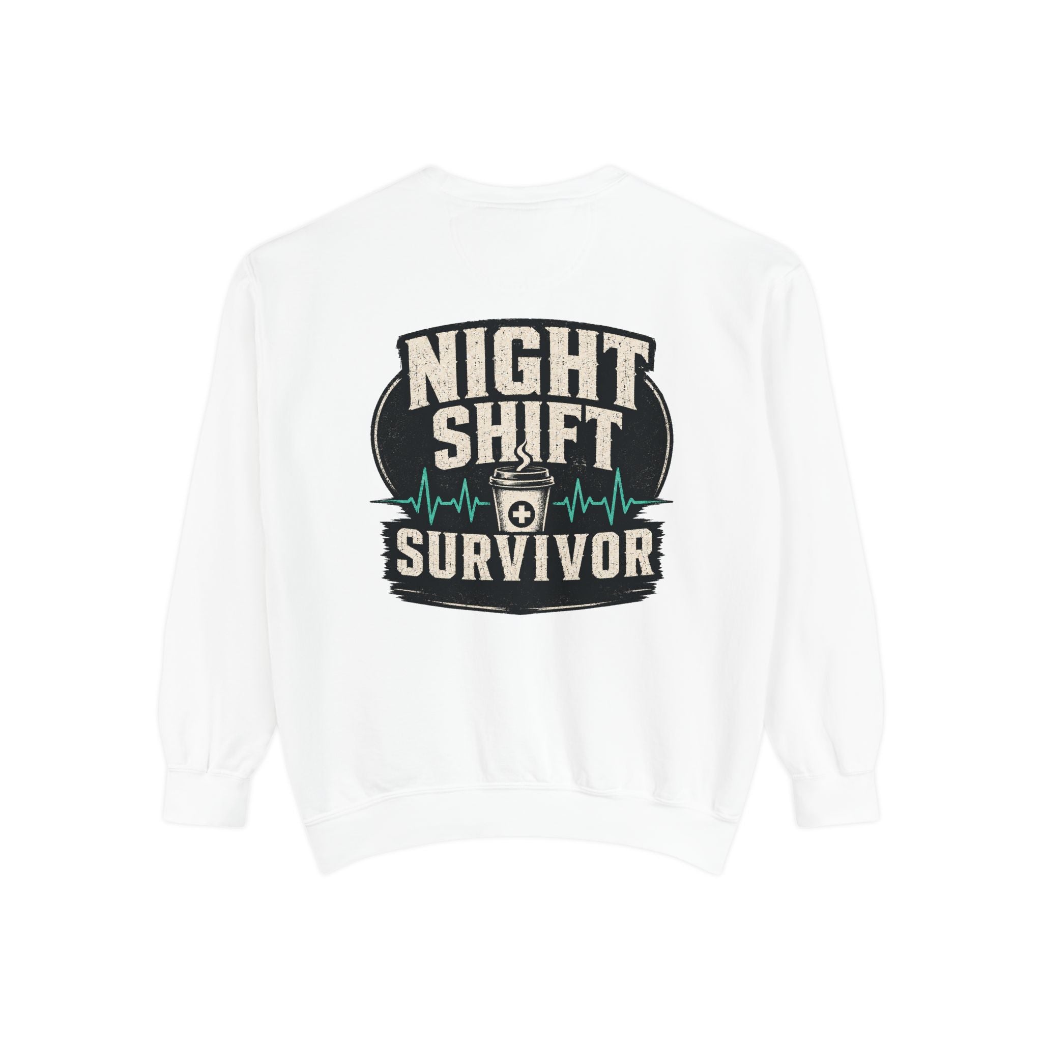 Night Shift Survivor Sweatshirt — Crewneck for Nurses & Healthcare Workers