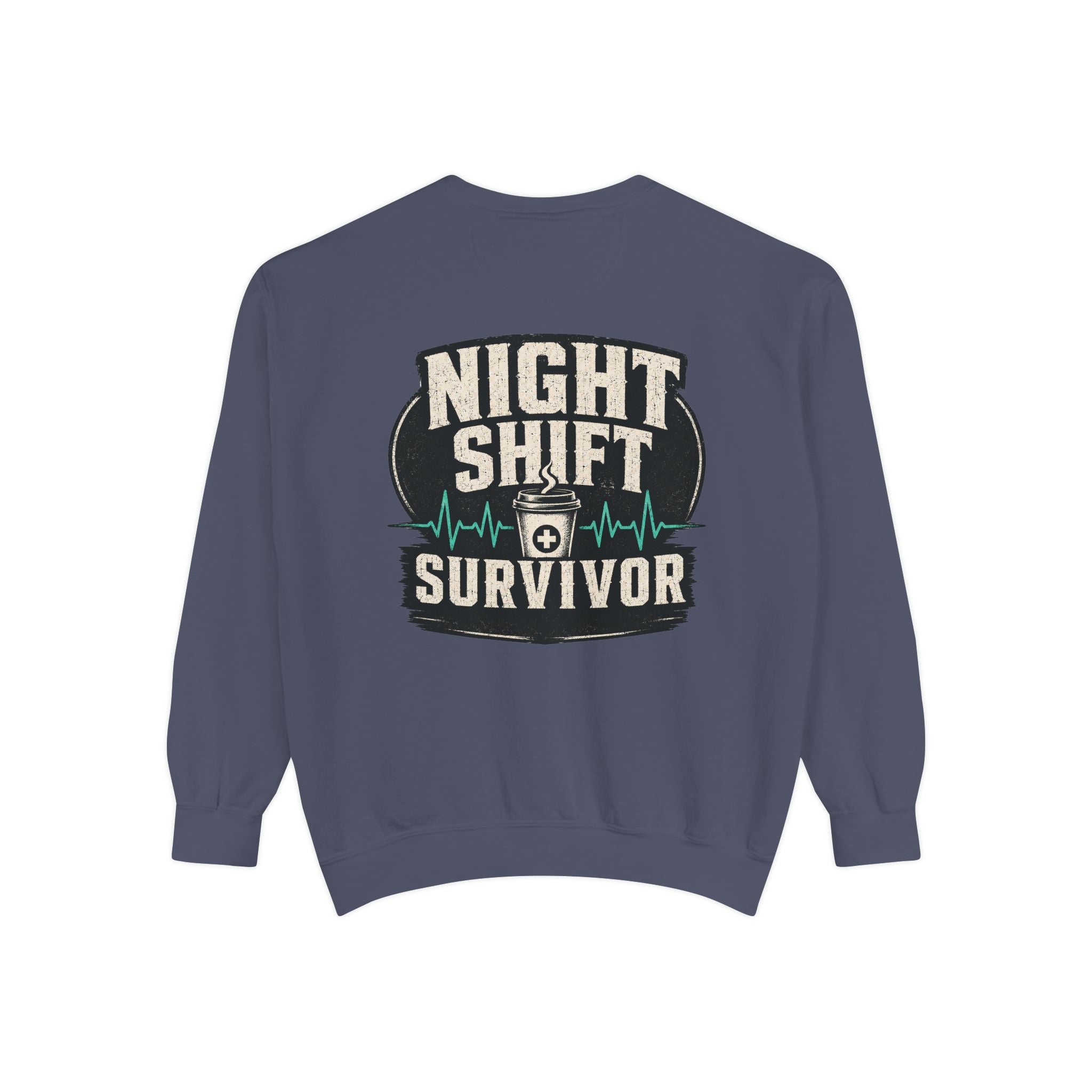 Night Shift Survivor Sweatshirt — Crewneck for Nurses & Healthcare Workers