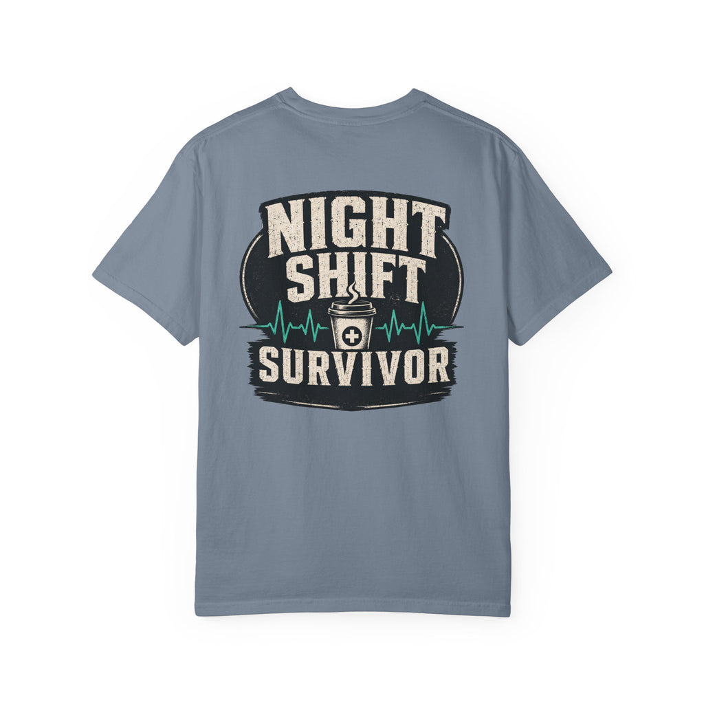 Night Shift Survivor T-Shirt — Retro Healthcare & Nurse Gift