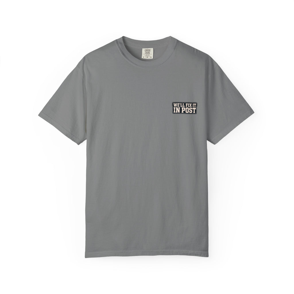 We'll Fix It In Post T-Shirt — Film Crew Vintage Camera Tee
