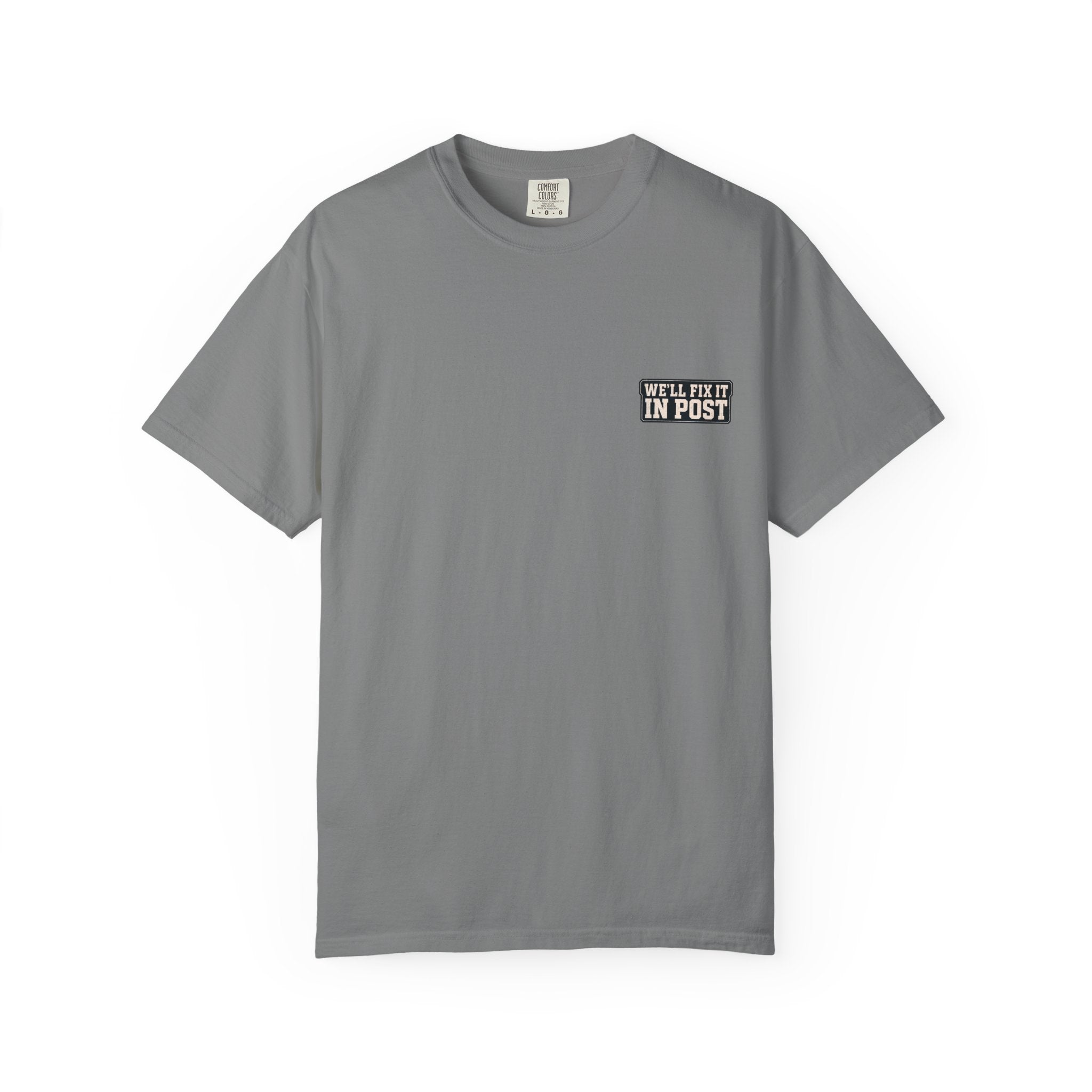 We'll Fix It In Post T-Shirt — Film Crew Vintage Camera Tee