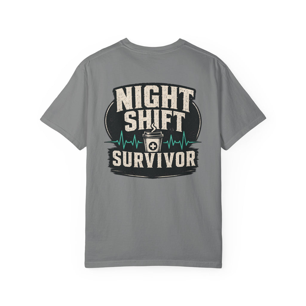 Night Shift Survivor T-Shirt — Retro Healthcare & Nurse Gift