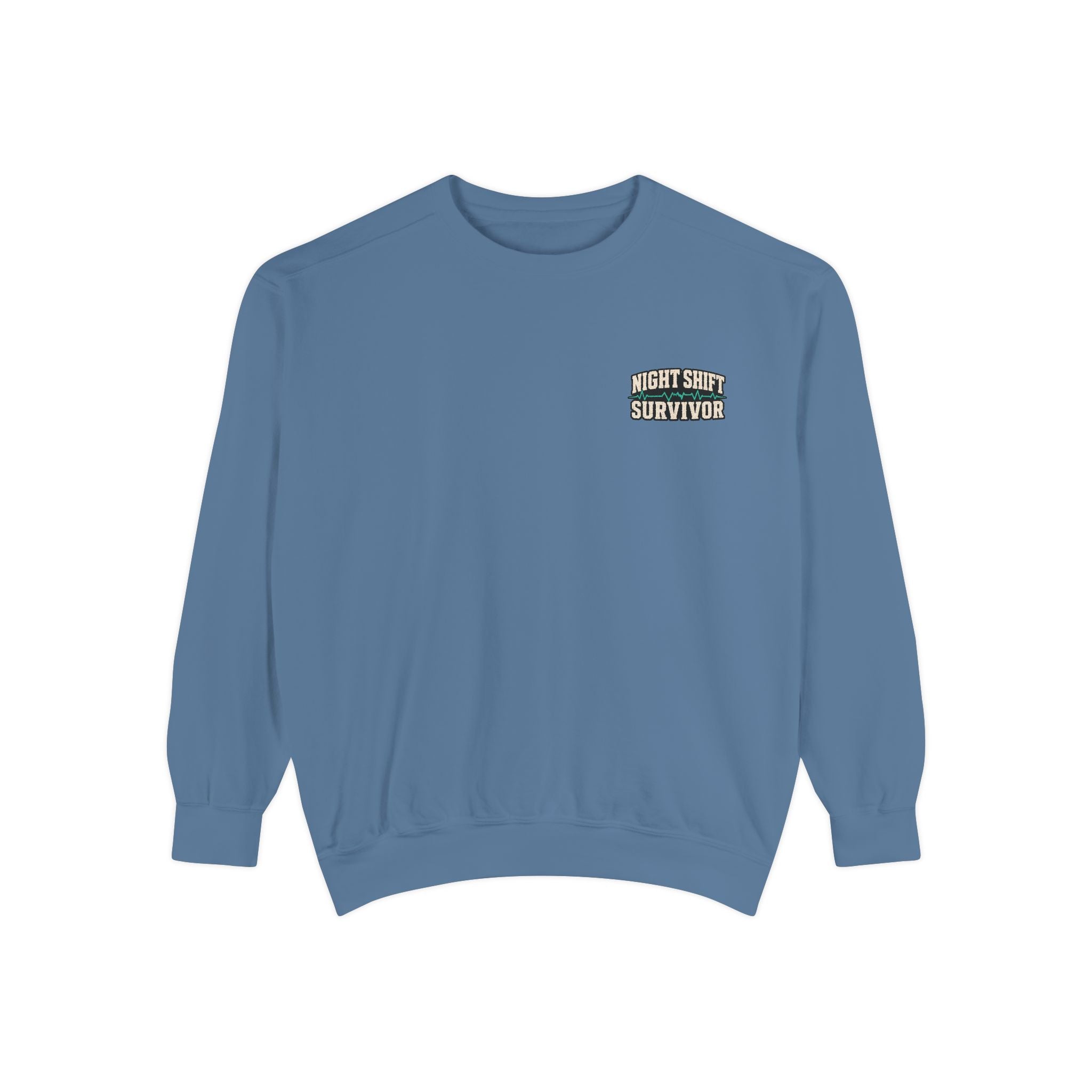 Night Shift Survivor Sweatshirt — Crewneck for Nurses & Healthcare Workers
