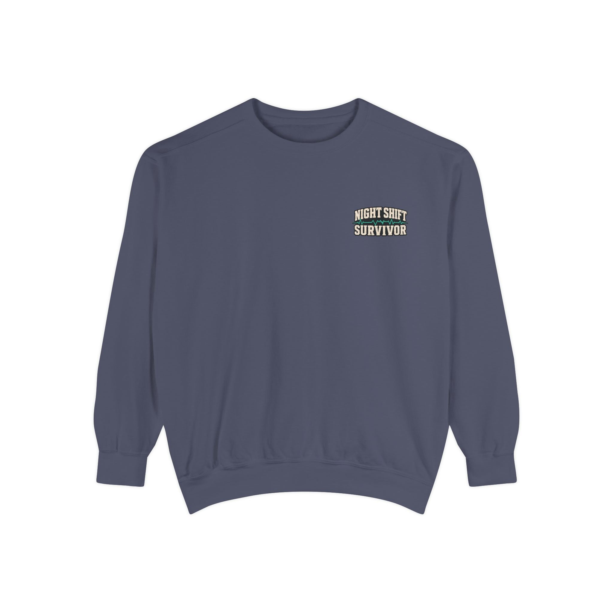 Night Shift Survivor Sweatshirt — Crewneck for Nurses & Healthcare Workers