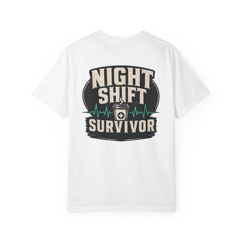 Night Shift Survivor T-Shirt — Retro Healthcare & Nurse Gift