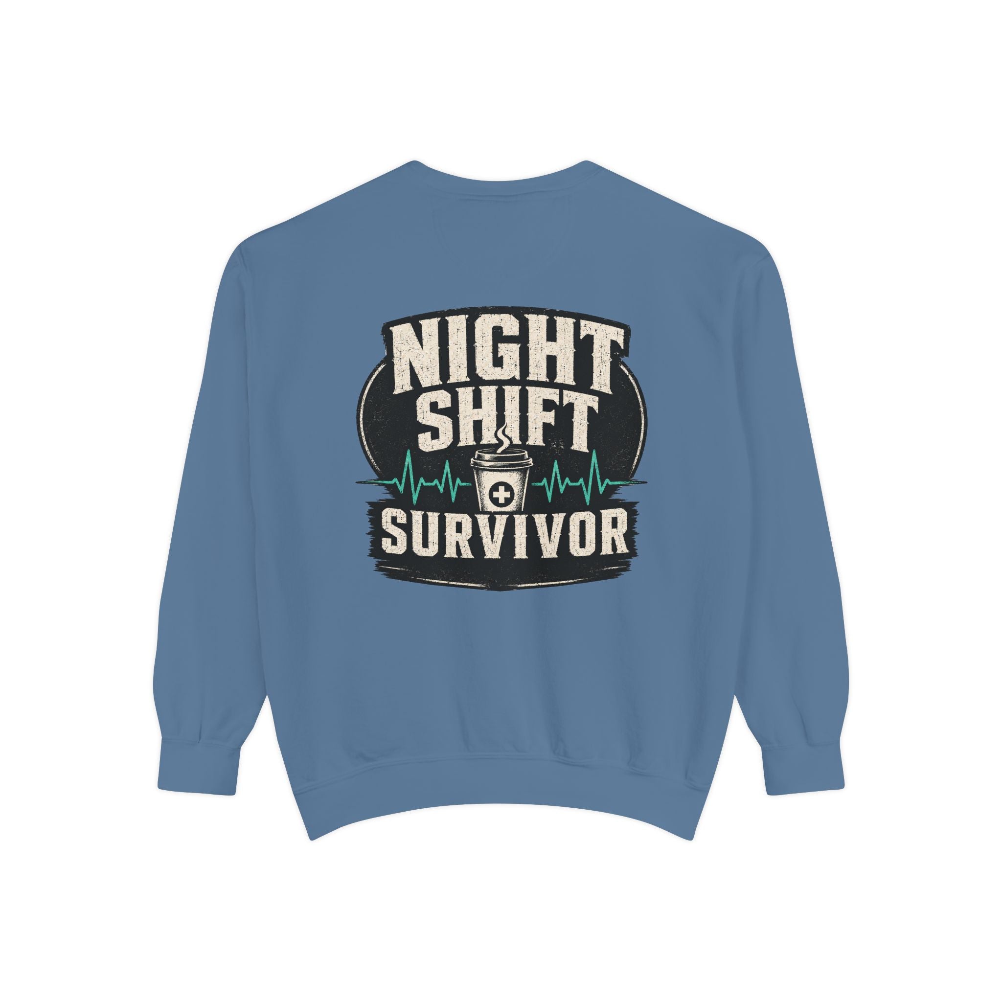 Night Shift Survivor Sweatshirt — Crewneck for Nurses & Healthcare Workers