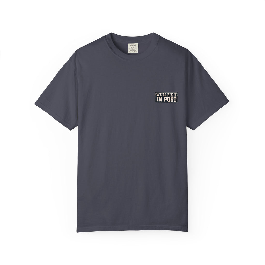We'll Fix It In Post T-Shirt — Film Crew Vintage Camera Tee
