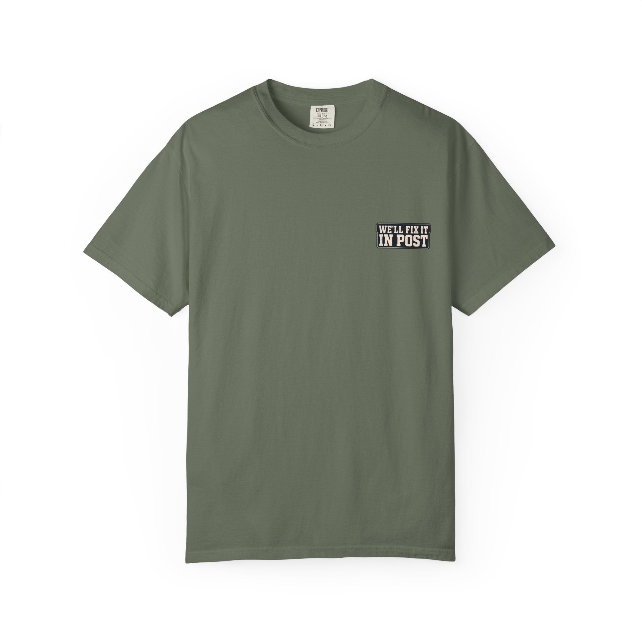 We'll Fix It In Post T-Shirt — Film Crew Vintage Camera Tee