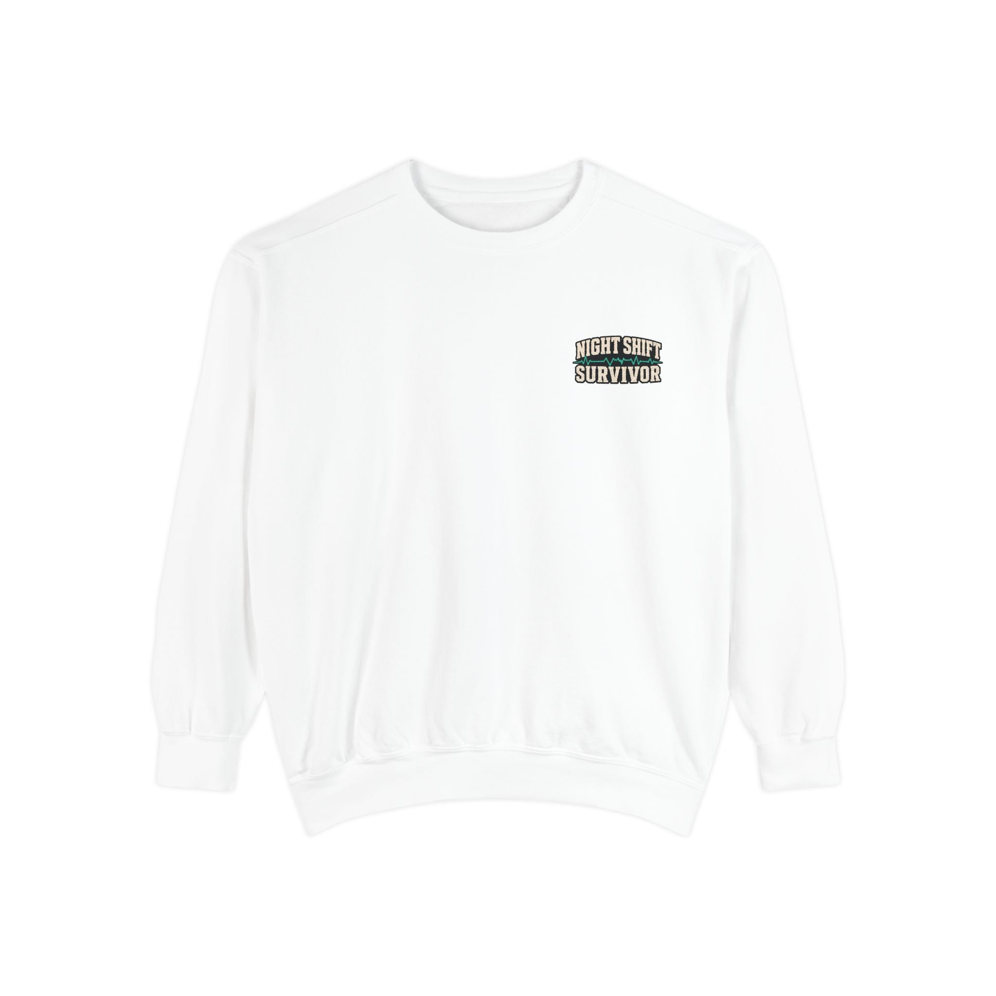 Night Shift Survivor Sweatshirt — Crewneck for Nurses & Healthcare Workers