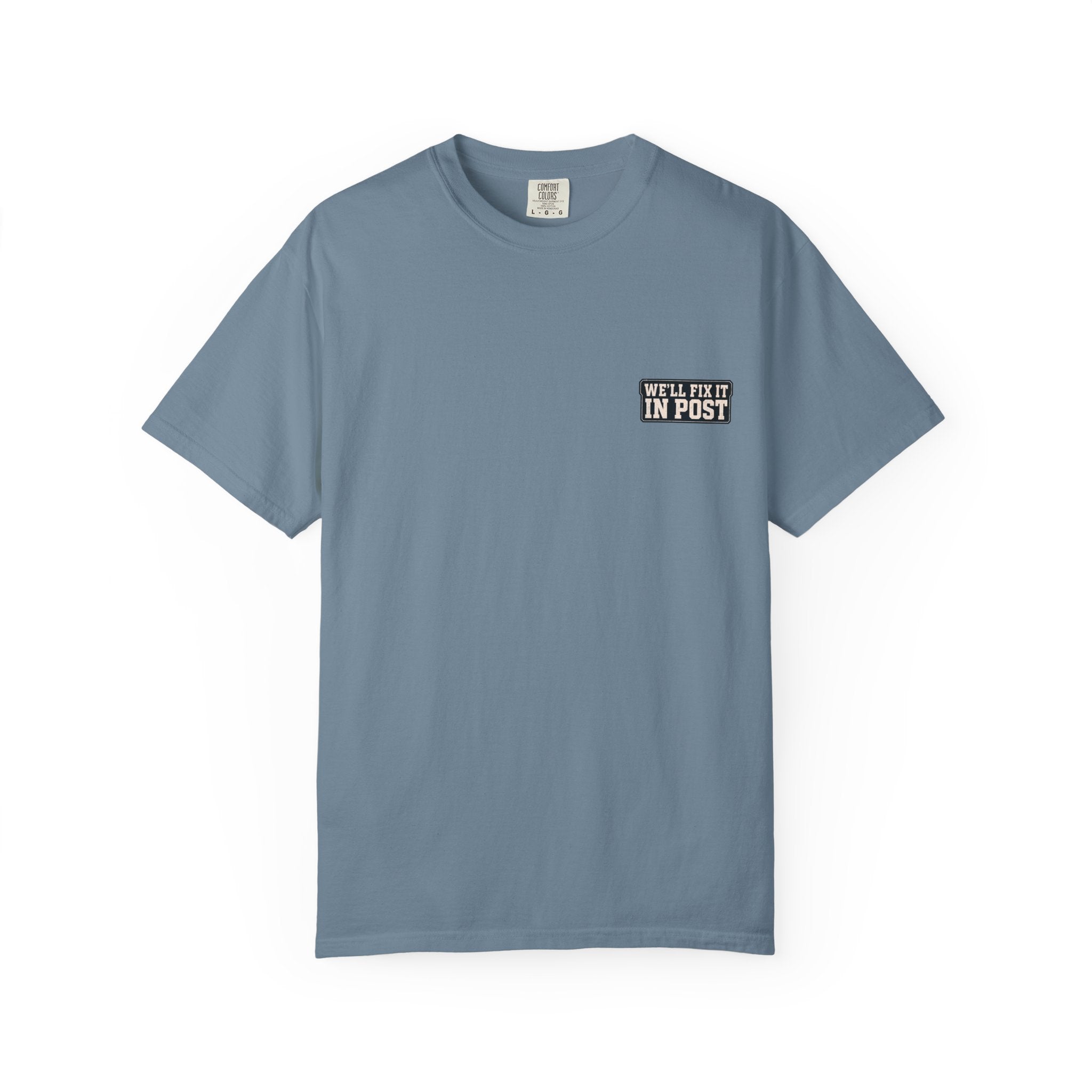 We'll Fix It In Post T-Shirt — Film Crew Vintage Camera Tee