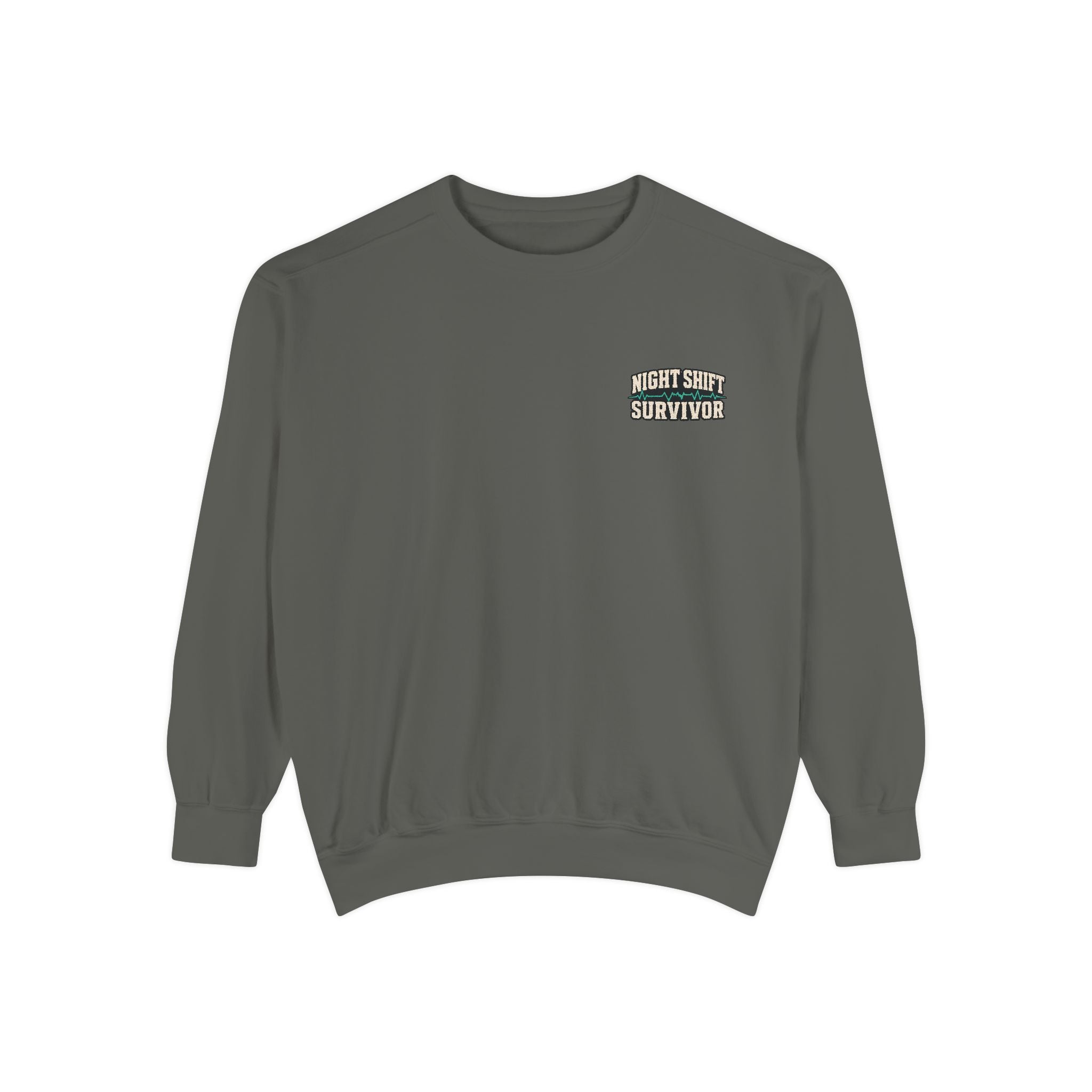 Night Shift Survivor Sweatshirt — Crewneck for Nurses & Healthcare Workers